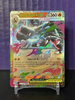 Pokemon TCG Mega Charizard X ex Phantasmal Flames Holo Double Rare 013/094 NM/M - Image 1