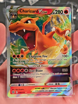 Charizard VSTAR 018/172 Sword & Shield: Brilliant Stars Holo - Pokemon TCG - NM - Image 2