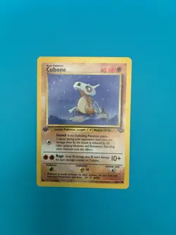 1999 Pokemon Jungle Cubone 50/64 First Edition LP - Image 1
