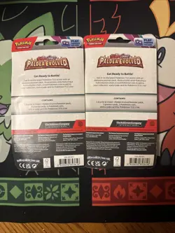 Pokemon PALDEA EVOLVED Premium Checklane Blisters Set Rare UK Import - Image 2
