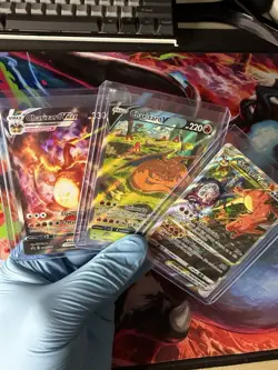 Pokemon Charizard UPC SWSH Promo Set V + Vstar + Vmax NM - Image 1