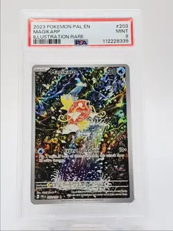 MAGIKARP 2023 POKEMON PALDEA EVOLVED ILLUSTRATION RARE 203/193 PSA 9 Q0004 - Image 1