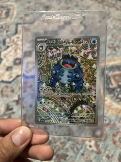 Pokemon TCG SV Black Bolt English Seismitoad #105/086 Illustration Rare Card - Image 1