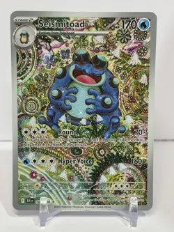 Pokemon TCG Seismitoad 105/086 SV Black Bolt Illustration Rare Holo - Image 1