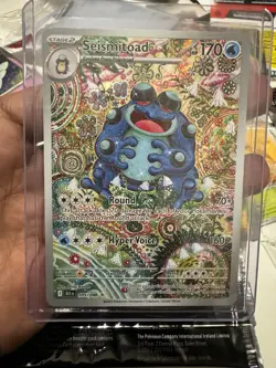 Seismitoad 105/086 Sv: Black Bolt Holo Pokemon Card Near Mint Condition TCG MINT - Image 2