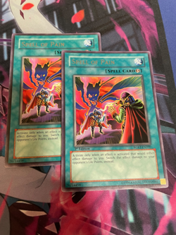 YUGIOH - SPELL OF PAIN X2 - RARE - RGBT - 1ST/UNLIMITED - NM - Image 1
