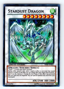 Yugioh Stardust Dragon SHSP-ENSE1 Super Rare - NM 💎 - Image 1