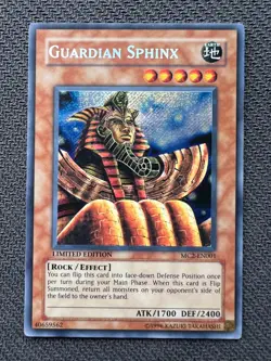 Yugioh Guardian Sphinx Limited Edition Secret Rare MC2-EN001 NM - Image 1