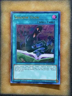 Yugioh Shadow Toon DLCS-EN076 Ultra Rare 1st Ed GOLD NM - Image 1