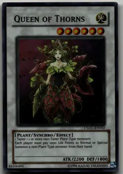 Queen of Thorns Super Rare Crossroads of Chaos CSOC-EN042 LP - Image 1