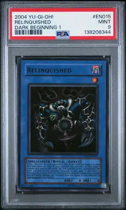 2004 YU-GI-OH! DARK BEGINNING 1 #EN015 RELINQUISHED PSA 9 - Image 1