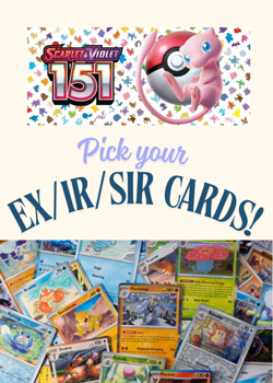 151 Scarlet & Violet Pokemon Card EX/EX FA/IR/SIR CARDS CHOOSE / PICK YOUR CARD - Image 1