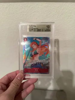 BGS 10 Nami One Piece Alternate Art 2022 Foil OP01 Romance Dawn R Japanese #016 - Image 1