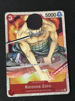 One Piece TCG Straw Hat Crew Deck ST01-013 Roronoa Zoro Foil Starter Deck - Image 1