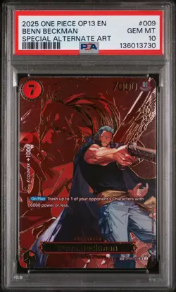 2025 ONE PIECE CARRYING ON HIS WILL SPECIAL ALT ART #009 BENN BECKMAN PSA 10 - Image 1