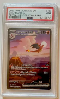 Charizard EX 199/165 PSA 9 Sir Scarlet & Violet 151 Pokemon TCG Card MEW EN - Image 1