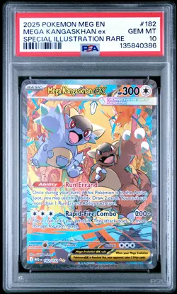 2025 POKEMON MEGA EVOLUTION SPECIAL ILLUSTRATION RARE MEGA KANGASKHAN EX PSA 10 - Image 1