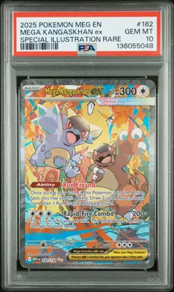 2025 POKEMON MEGA EVOLUTION SPECIAL ILLUSTRATION RARE MEGA KANGASKHAN EX PSA 10 - Image 1