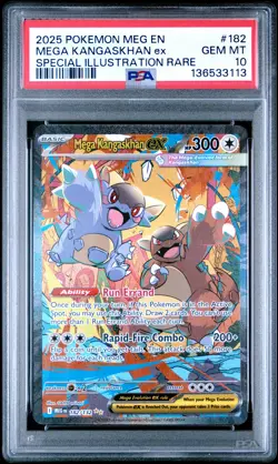 2025 POKEMON MEGA EVOLUTION SPECIAL ILLUSTRATION RARE MEGA KANGASKHAN EX PSA 10 - Image 1