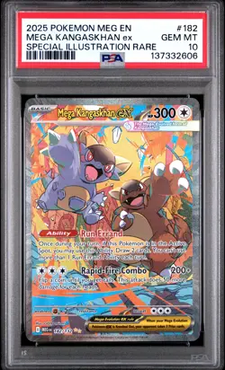 2025 POKEMON MEGA EVOLUTION SPECIAL ILLUSTRATION RARE MEGA KANGASKHAN EX PSA 10 - Image 1