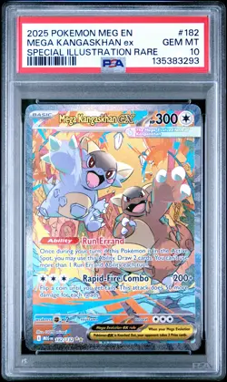 2025 POKEMON MEGA EVOLUTION SPECIAL ILLUSTRATION RARE MEGA KANGASKHAN EX PSA 10 - Image 1