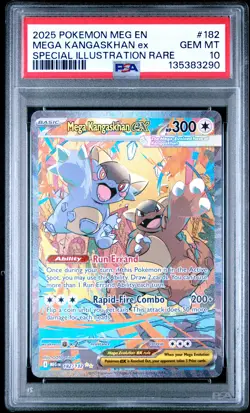 2025 POKEMON MEGA EVOLUTION SPECIAL ILLUSTRATION RARE MEGA KANGASKHAN EX PSA 10 - Image 1