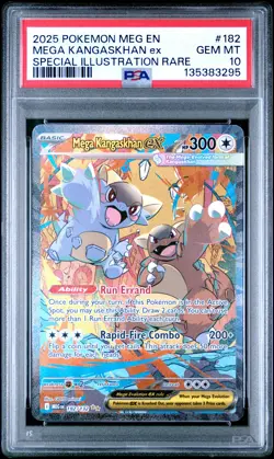 2025 POKEMON MEGA EVOLUTION SPECIAL ILLUSTRATION RARE MEGA KANGASKHAN EX PSA 10 - Image 1