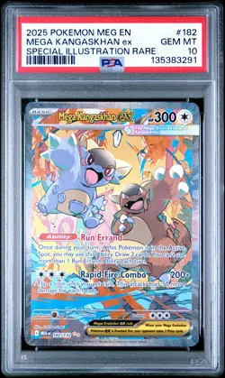 2025 POKEMON MEGA EVOLUTION SPECIAL ILLUSTRATION RARE MEGA KANGASKHAN EX PSA 10 - Image 1