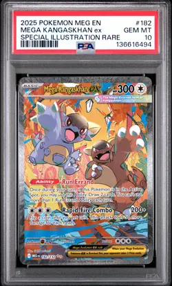 2025 POKEMON MEGA EVOLUTION SPECIAL ILLUSTRATION RARE MEGA KANGASKHAN EX PSA 10 - Image 1