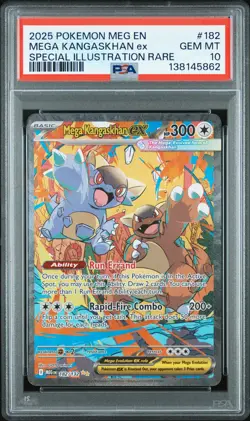 2025 POKEMON MEGA EVOLUTION SPECIAL ILLUSTRATION RARE MEGA KANGASKHAN EX PSA 10 - Image 1