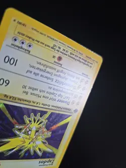 Pokemon Tcg 1st Edition Zapdos 16/102 LP Holo Rare Base Set GERMAN - Image 3