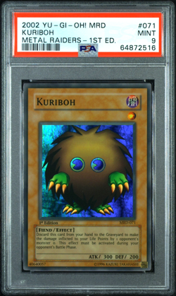 PSA 9 Kuriboh MRD-071 Yugioh Metal Raiders 1st Edition Super Rare FADED Yu-Gi-Oh - Image 1