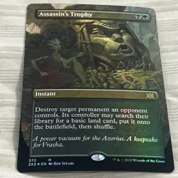 MTG Assassin's Trophy Double Masters 2022 Foil Rare NM 372 Extended Art - Image 2