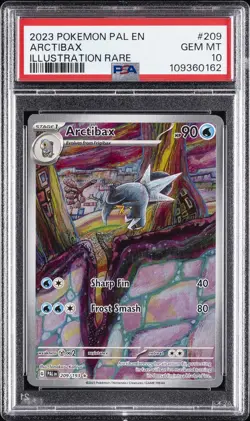 2023 POKEMON PAL EN-PALDEA EVOLVED ILLUSTRATION RARE #209 ARCTIBAX PSA 10 - Image 1