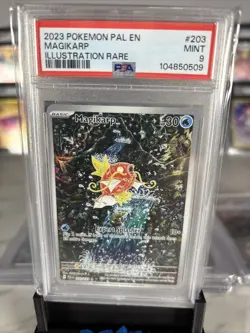 2023 Pokemon Pal En-Paldea Evolved Illustration Rare Magikarp 9 PSA #203 - Image 2