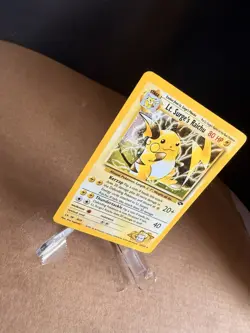 Pokemon TCG Lt. Surge's Raichu Holo Unlimited Rare Card 11/132 Gym Challenge - Image 2