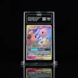 Pokemon Togepi & Cleffa & Igglybuff GX 143/236 Sm-Cosmic Eclipse Holo TAG NM 8.5 - Image 1