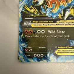 Pokemon TCG Mega M Charizard EX Flashfire Holo Ultra Rare Card 69/106 XY MP - Image 4