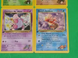 Pokemon Vintage 1st Edition GYM Challenge Cards Lot Of 4 NM Erika's Victreebel + - Image 4