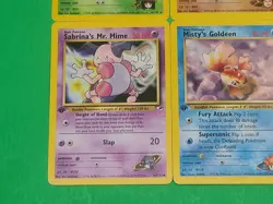 Pokemon Vintage 1st Edition GYM Challenge Cards Lot Of 4 NM Erika's Victreebel + - Image 5