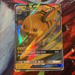 Raichu GX SM213 Promo Hidden Fates Card Pokemon Card - Image 1