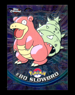 2000 Pokemon SLOWBRO Topps Chrome SERIES 2 Edition T.V. Set Card #80 Rare - MINT - Image 1