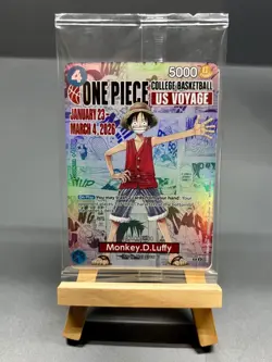 Monkey.D.Luffy (College Basketball US Voyage) One Piece Promotion Card UNOPENED - Image 1