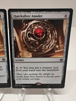 x4 Quicksilver Amulet Explorers of Ixalan LP Artifact Rare MAGIC CARD - Image 5