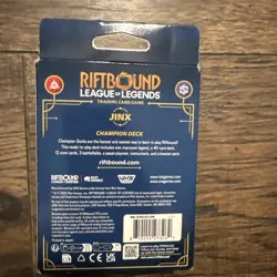 Riftbound League of Legends Trading Card Game: Jinx Champion Deck New Sealed Box - Image 2