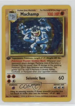 Machamp (Starter Deck) Holo 1st Ed. Pokemon Base Set #8 1999 - Image 1
