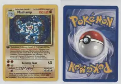Machamp (Starter Deck) Holo 1st Ed. Pokemon Base Set #8 1999 - Image 3
