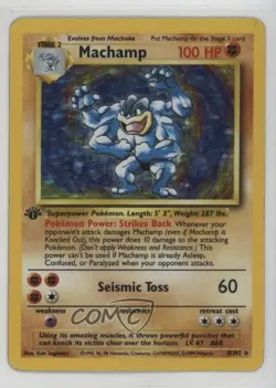 Machamp (Starter Deck) Holo 1st Ed. Pokemon Base Set #8 1999 - Image 1