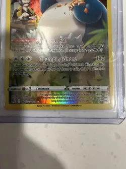 2022 Snorlax TG10/TG30 Lost Origin Trainer Gallery Pokemon TCG Near Mint - Image 3