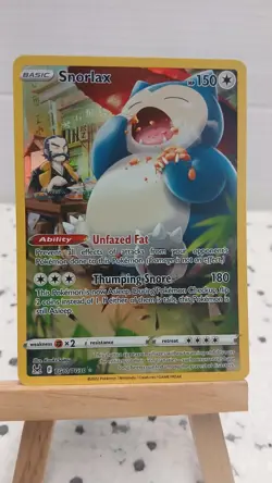 Pokemon TCG Snorlax Lost Origin Trainer Gallery Ultra Rare TG10/TG30 Near Mint - Image 1
